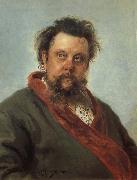 Ilya Repin Portrait of Modest Moussorgski oil painting